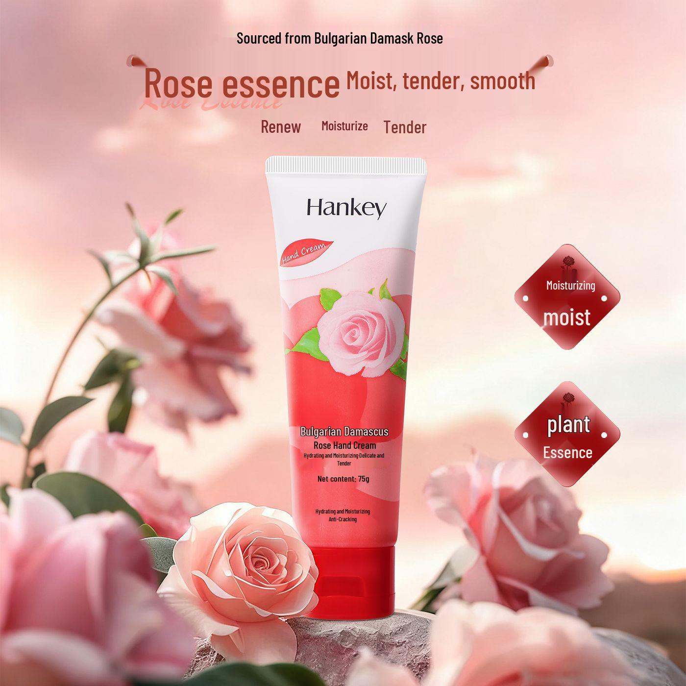 Han Ji Болгарская Дамасская Роза Увлажняющий Крем для Рук 75 г - Идеально для Осени и Зимы
