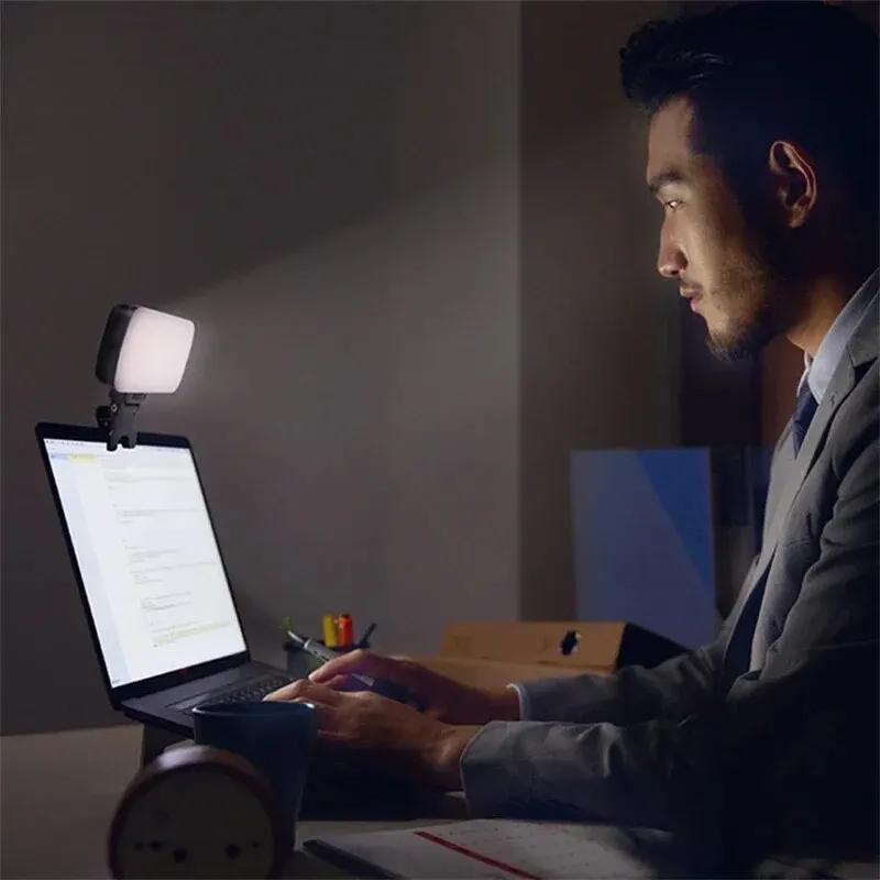 Mini Portable Fill Light LED Video Light Photography Lighting Cell Phone Selfie Livestreaming Fill Lamp Cold and Warm Vlog Lamp
