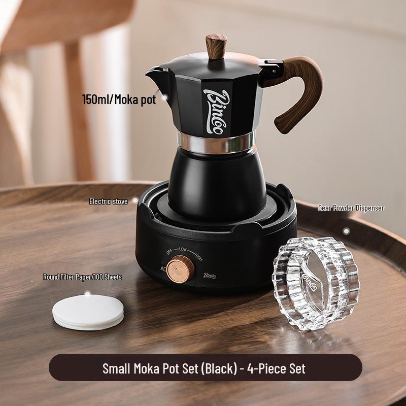 Bincoo Elektrický moka konvička Espresso kávovar - Malý italský kávovar pro domácnost