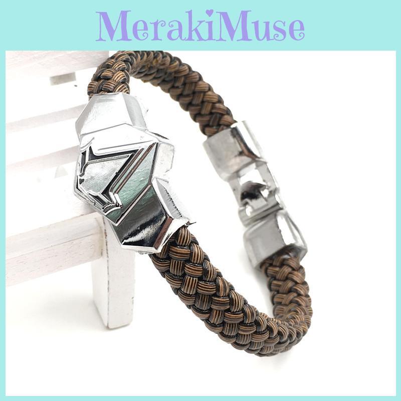 Knitted Pattern V Anime Bracelet Minimalist Outfit Accessory Casual Chain Hand