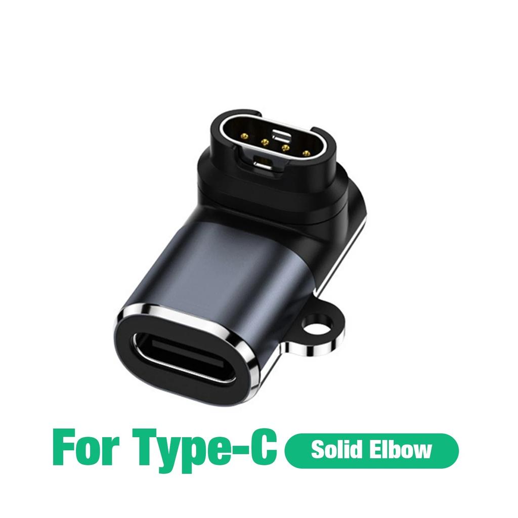 Type C/Micro/IOS USB to 4pin Charger Adapter Connector for Garmin Fenix 7/6/5/7X/6X/5X/ Venu 2 plus Watch Charging Converter