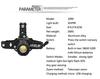 XHP99 LED Motion Rechargeable Headlamp with 5 500m Adjustable Tactical IPX6 Waterproof Head Torch for Disaster and Emergencies High-Power Headlight,