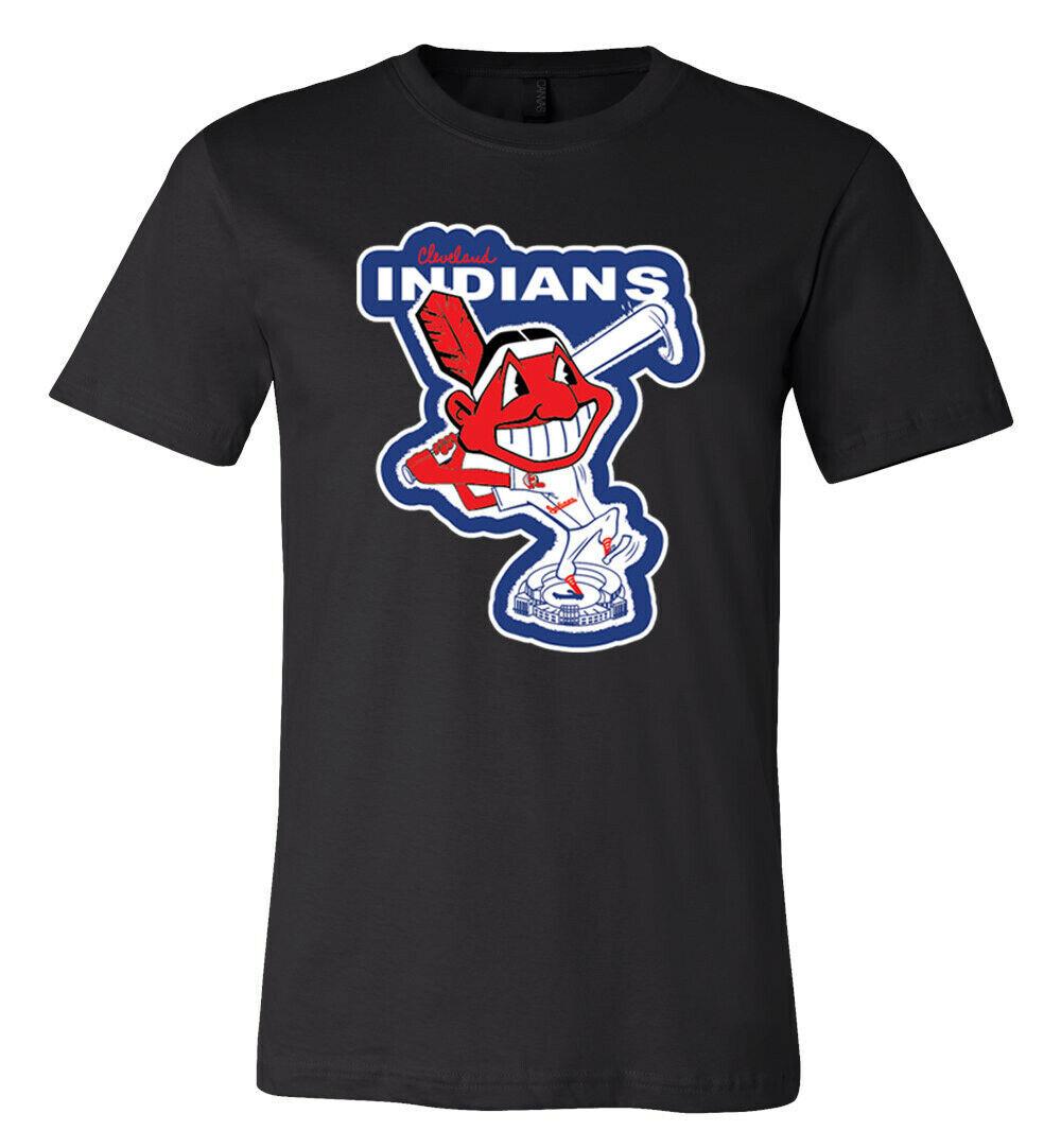 Cleveland Indians Chief Wahoo Stadium Black Unisex All Size XXL