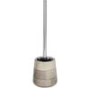 Wenko Pottery Sand Toilet Brush Holder with Toilet Brush
