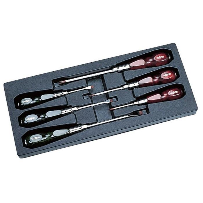 Kyoto Machine Tools [KTC] Wood Handle Driver Set NTD306 Red
