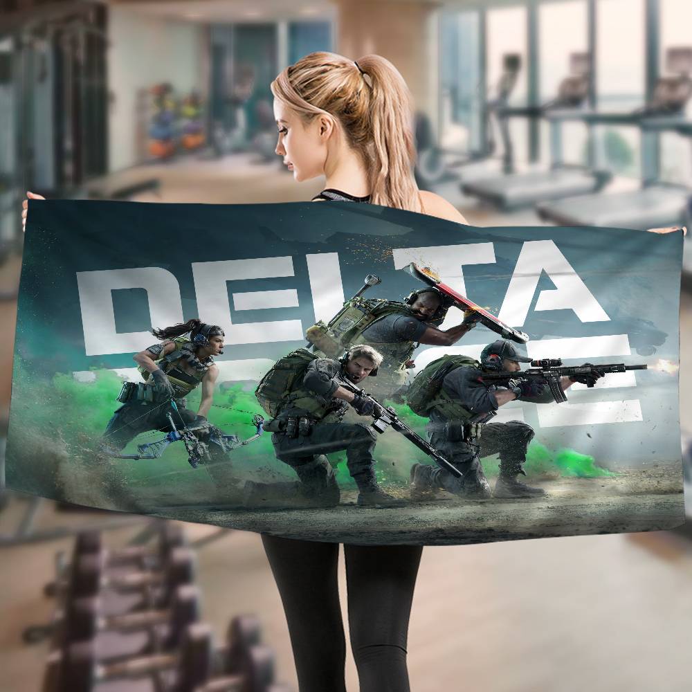 Spiel D-Delta O-Operation Mikrofaserdecke Schnelltrocknende Strandtücher Übergröße Druck Super Saugfähige Poolhandtuchdecke