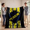 AIK Fußballverein Emblem Decke Druckdecke weich und gemütlich perfekt für das Wohnzimmer Bett Sofa oder ein Nickerchen,Geschenk