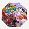 1 Stück Anime-Figuren Outdoor-Regenschirm - Automatisches Öffnen/Schließen, Tragbares 3-fach faltbares Design, 8-Speichen-Eisenrahmen - Perfektes Geschenk für Fans, Reisende, D