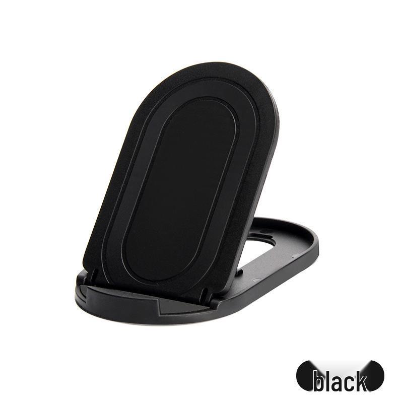 

Lazy Desktop Phone & Tablet Stand - Oval, Foldable, Customizable Logo Bare Package чёрный