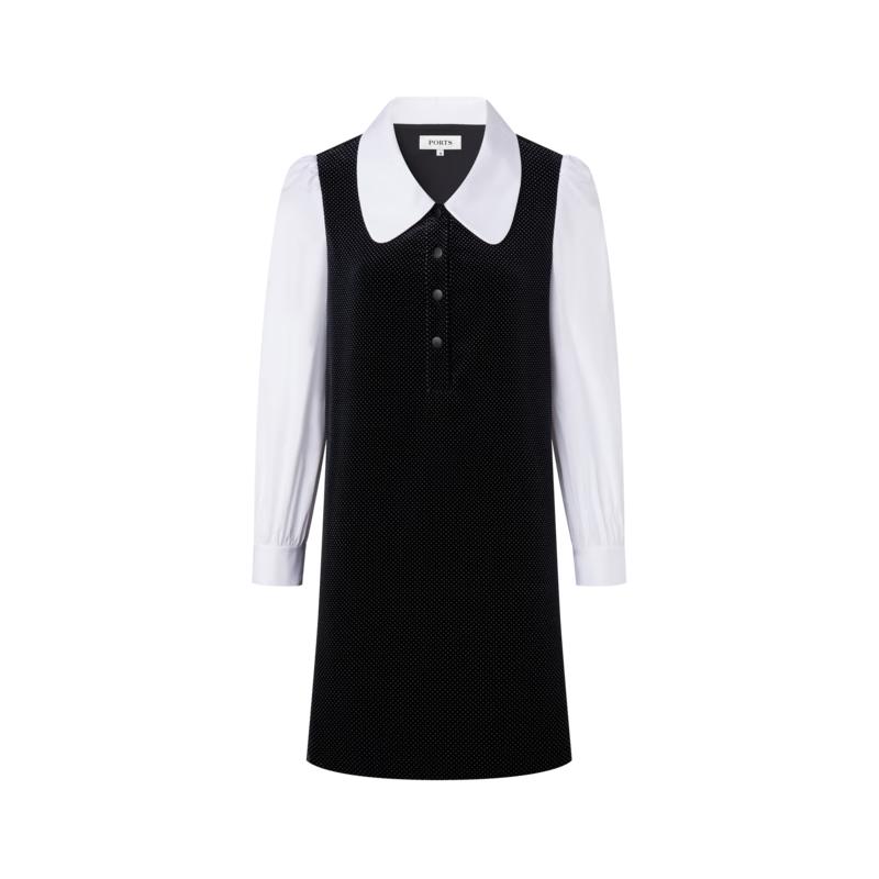 

PORTS Women s Pixel Polka Dot Shirt Dress S /4