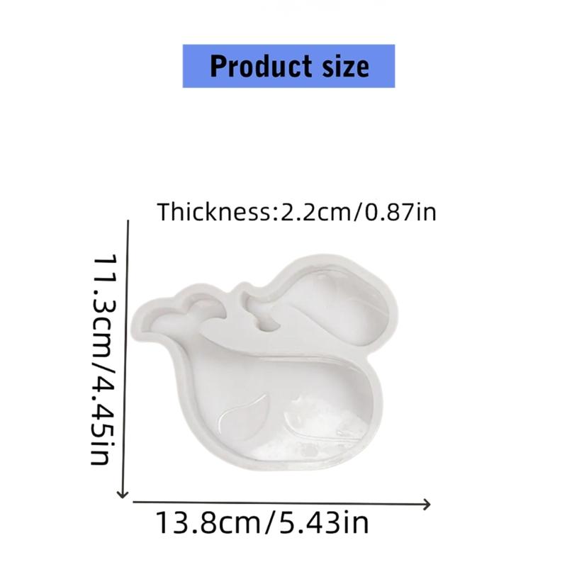 3D Whale Statue Silicone Candle Molds Epoxy Resin Molds for Candle Soap Making Fondant Chocolate Mould Baking Tool