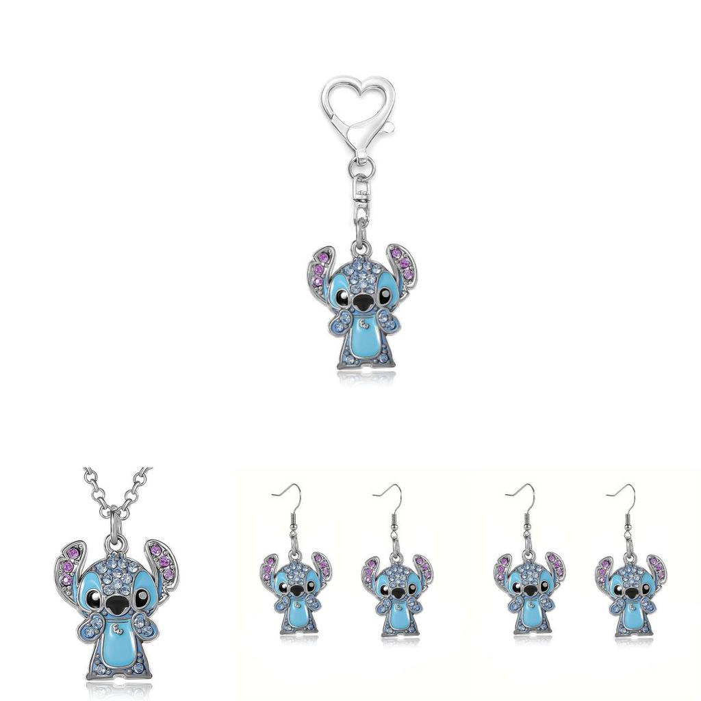 Lilo Stitch Fashion Jewelry Alloy Chain With Rhinestones For Casual Gift