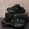Scarpe Dad alla moda, sandali estivi traspiranti da uomo, infradito con zeppa rialzante, lo stile maschile è di tendenza   b24