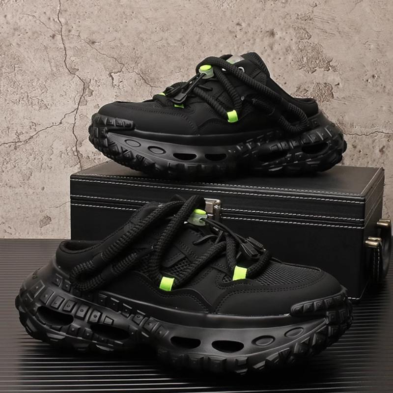Scarpe Dad alla moda, sandali estivi traspiranti da uomo, infradito con zeppa rialzante, lo stile maschile è di tendenza b24