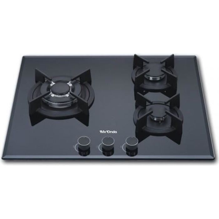 Plaque Au Gaz MXONDA Gaz Naturel (3 Feux À Gaz) 60 Cm