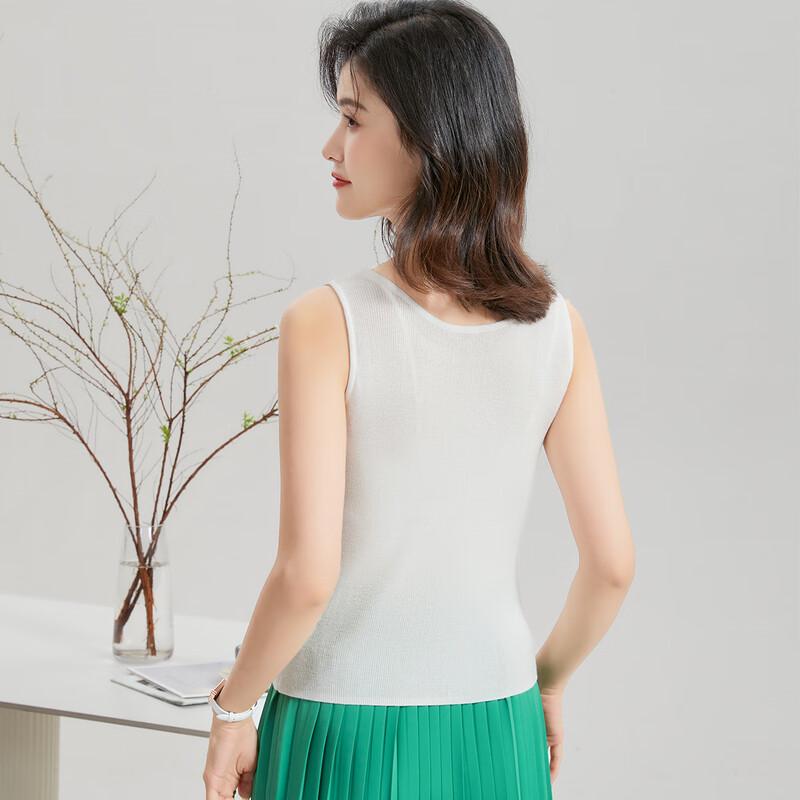 Jinjujing Women's Silk Blend Knitted Camisole Top