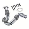 Uitlaat Up-Pipe Y-Pipe Geschikt voor 2003-2007 6.0L Powerstroke Diesel F250 F350 F450 Heavy Duty Gepolijst, Auto Accessoires