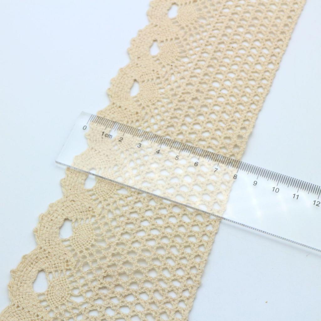 Cotton Thread Lace Tablecloth Handmade Hanfu Decorative Accessories Lace Exquisite Hollow Lace Accessories Lace