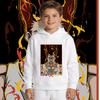 Hunter X Hunter Gon Anime Print Hoodie Kids Fleece Lined Pullover Warm Fall Winter Sweatshirt for Boys Girls
