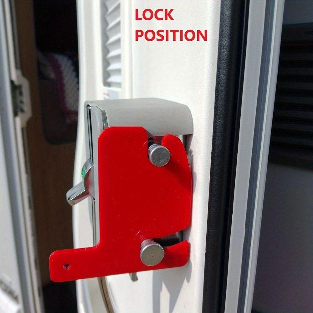 Rote Wohnwagen Türschloss Einfache Identifizierung Eingangsschloss Für Reiseanhänger