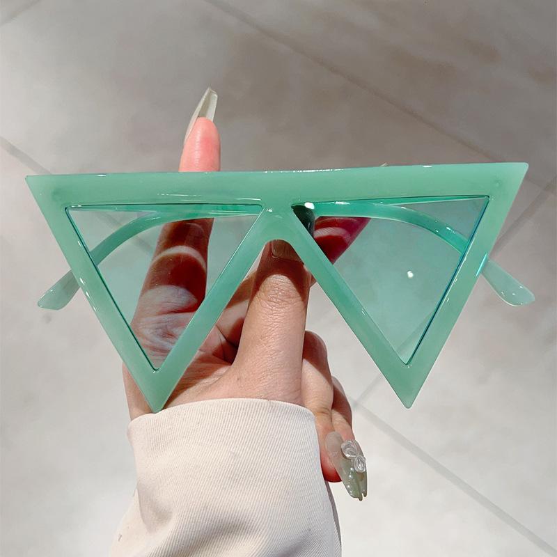 JYL TS Sunglasses UV Protection Triangle Large Frame Hip-hop/3327