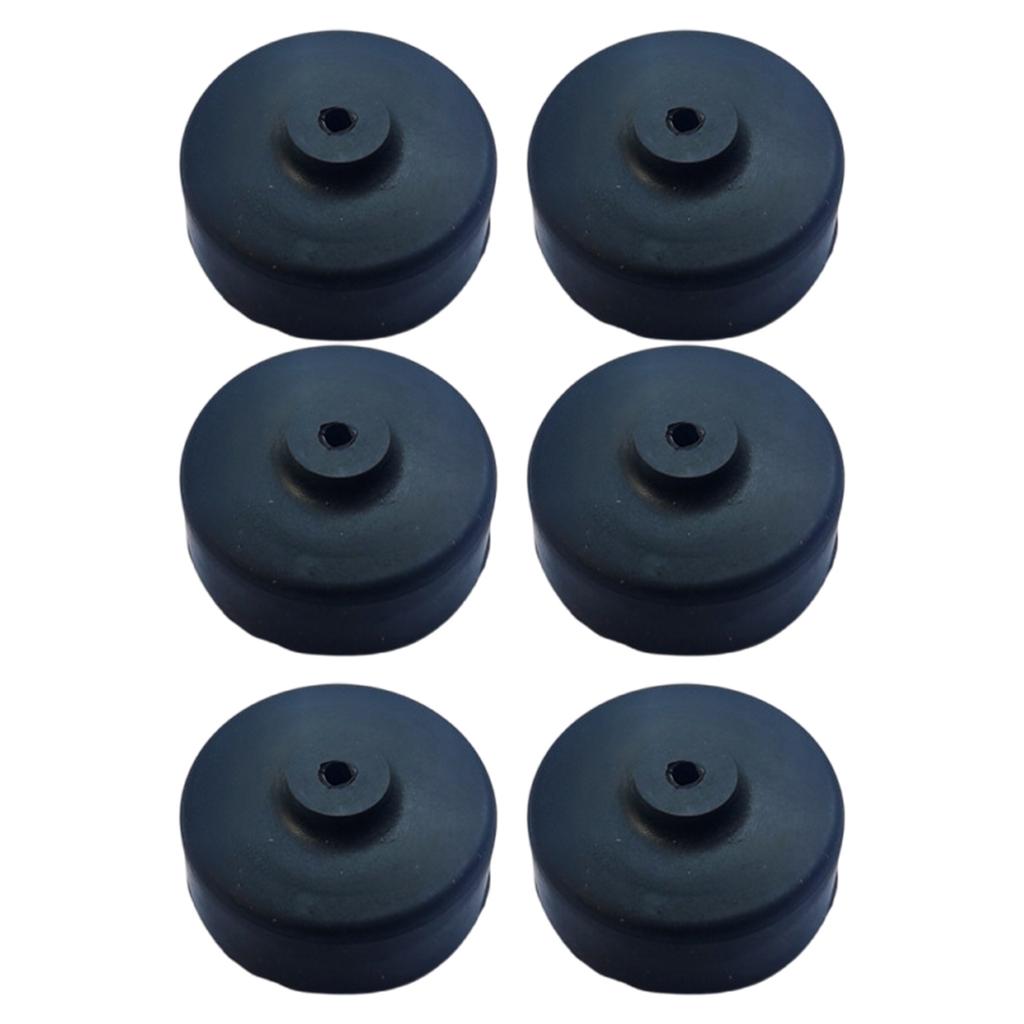 Pack Of 6 Aquarium Air Pump Diaphragms Replacement Rubber Silicone Cup Part For Fishtank Oxygen Pump Accessories