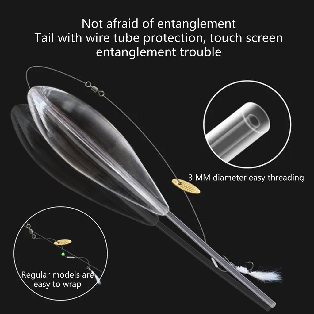 Akryl Dobb Fiske Kasteflott Bombarda Spinnflottører Synkende Type Kastedobber Raske Fluefiskestikker 5 stk