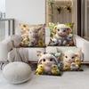 1 Pc Cute Sheep Pillow Cover For Home Living Room Bedroom Sofa Office Decorative Pillowcase Soft Throw Pillows 45*45 Cm