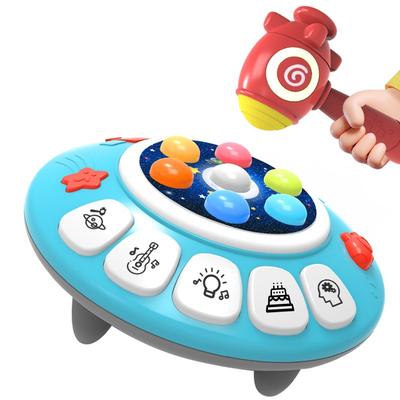 Desktop Game Planet Shape Electric Baby Toy with Sound and Light Knocking Hamster Birthday Gift