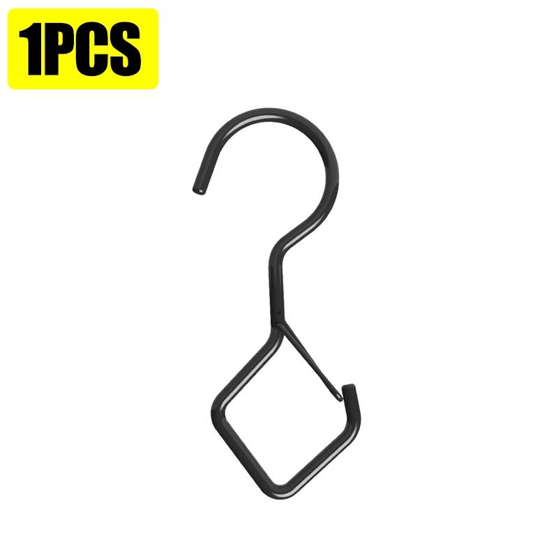 

Safety Buckle S Shaped Hooks Windproof S Hook for Hanging Plants Coffee Cups Home Kitchen Storage Racks Clothes Towels S Hooks