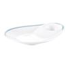 Metamine Tableware Dumpling Plate Creative Imitation Porcelain Specialty Plate with Vinegar Dish Hotel Hotel Cold Dish
