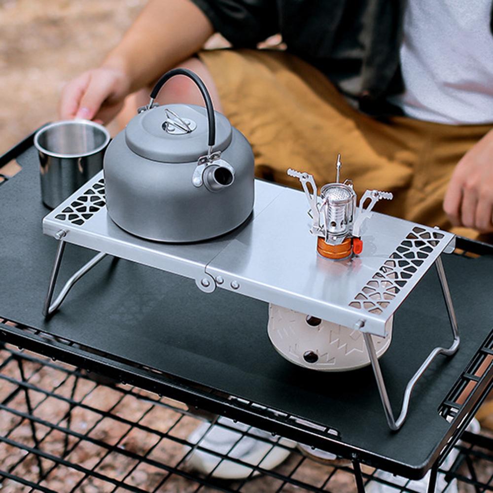 Outdoor Folding Camp Stove Stand Cooking Station Table for Camping Hiking Backpacking Picnic