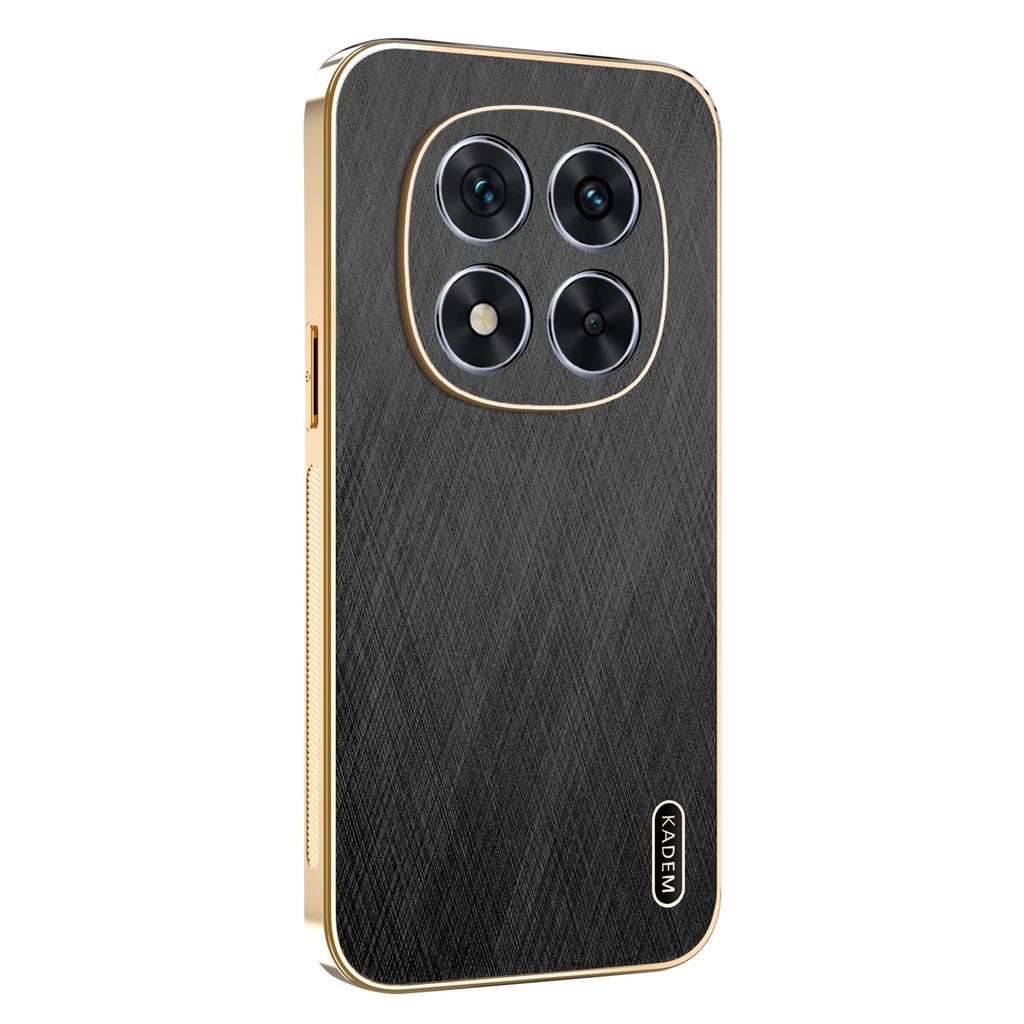 KADEM For Xiaomi Redmi Note 14 Pro 4G Case Electroplating Silk Texture PU+TPU Phone Back Cover