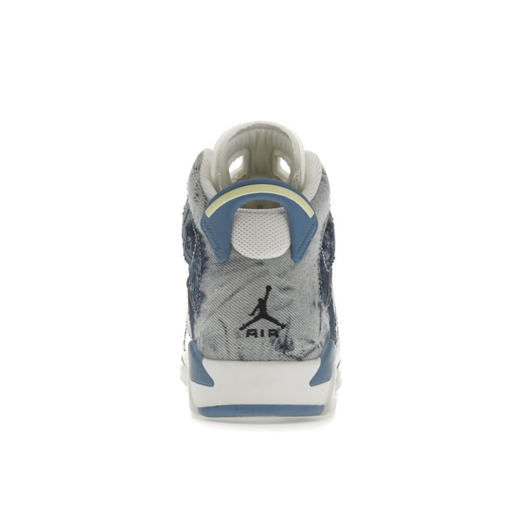 Air Jordan 6 Retro GS Washed Denim 2022 Kids Sneakers Blue White Dutch-Blue DM9045-100