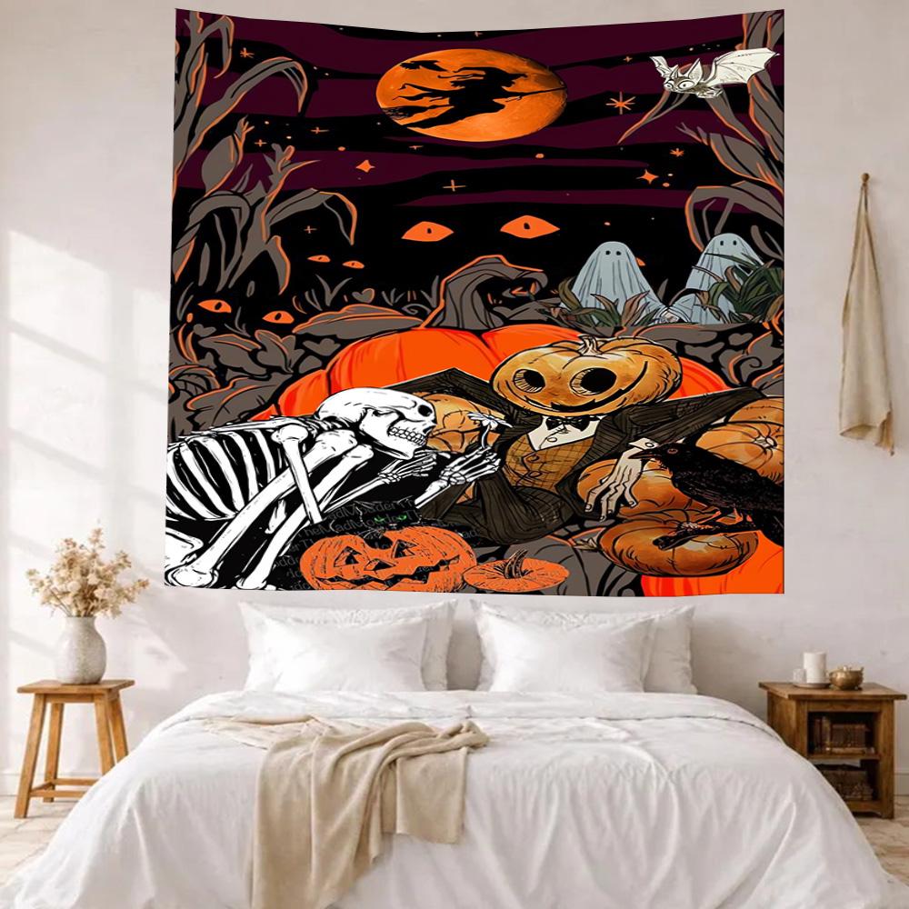 Halloween Wall Decor Tapestry Art For Pet Memorial Birthdaywedding Party Backdrop Family Gift