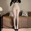Horse Oil Glossy Open-Crotch Silk Stockings, 8D Ultra-Thin, Plus Size, Transparent, Silky Intimate Wear, Four-Way Open-Crotch.