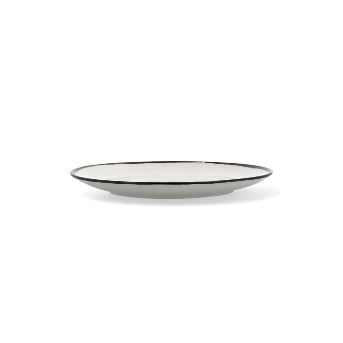 Assiette Plate Ariane Vital Filo Blanc Céramique (6 Unités)