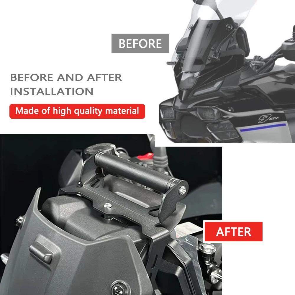 T9GT 2025 Motorcycle GPS Navigation Bracket For YAMAHA Tracer 9 GT+ GT Y-AMT 2025 2026 Smartphone Mount Holder Tracer 9GT YAMT