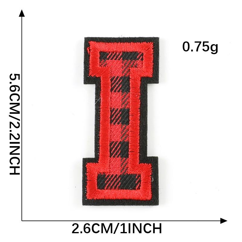 Computer Embroidery Label Cloth Embroidery English Alphabet Embroidery Badge Sticker Clothing Accessories Hat Accessories Patch Cloth Sticker