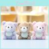 Plush Bear Keychain With Soft Pp Cotton Filling For Girls Gift And Bag Decor