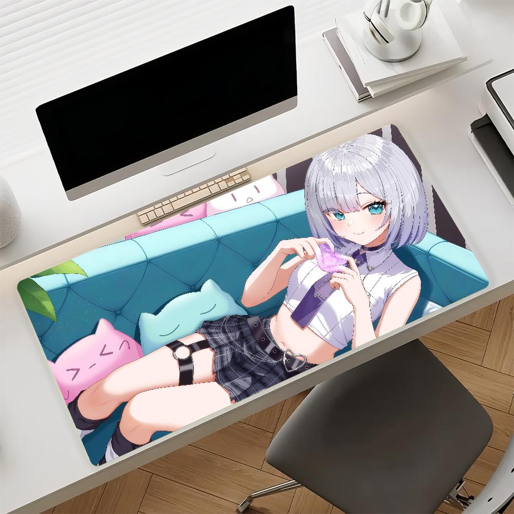 VTuber  K-Kaga Sumire Mouse Pad Non-slip Rubber Gamer Balance Computer Mat Decoracion Deskmat Laptop Office Large