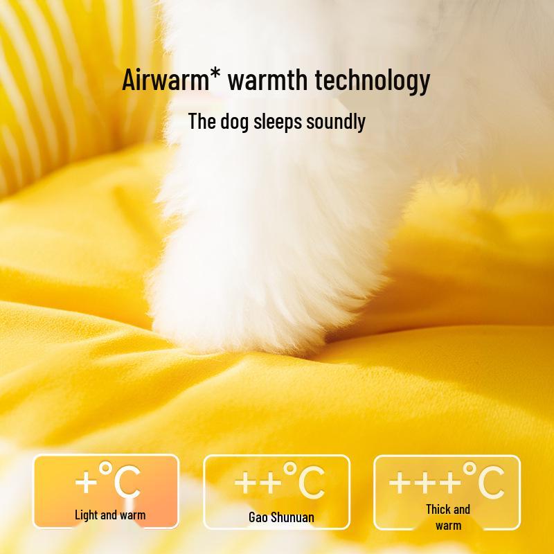 Winter Warm Dog Bed & Cat Sleeping Mat - Thickened Open Style Pet Nest