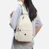 Solid Color Backpack Multi-functional Chest Bag Women's Shoulder Crossbody Bag