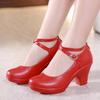 Fashion 2024 Fashion Women Pumps High Heels for Ladies Shoes Dancing Platform Pumps Leather Mary Janes Sandal Summer Footwear