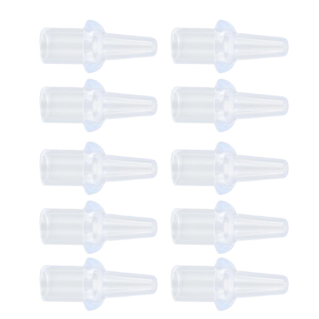 10 Pcs Enema Nozzle Tips Silicone Washable 8mm Inner Diameter Private Flushes Soft Enema