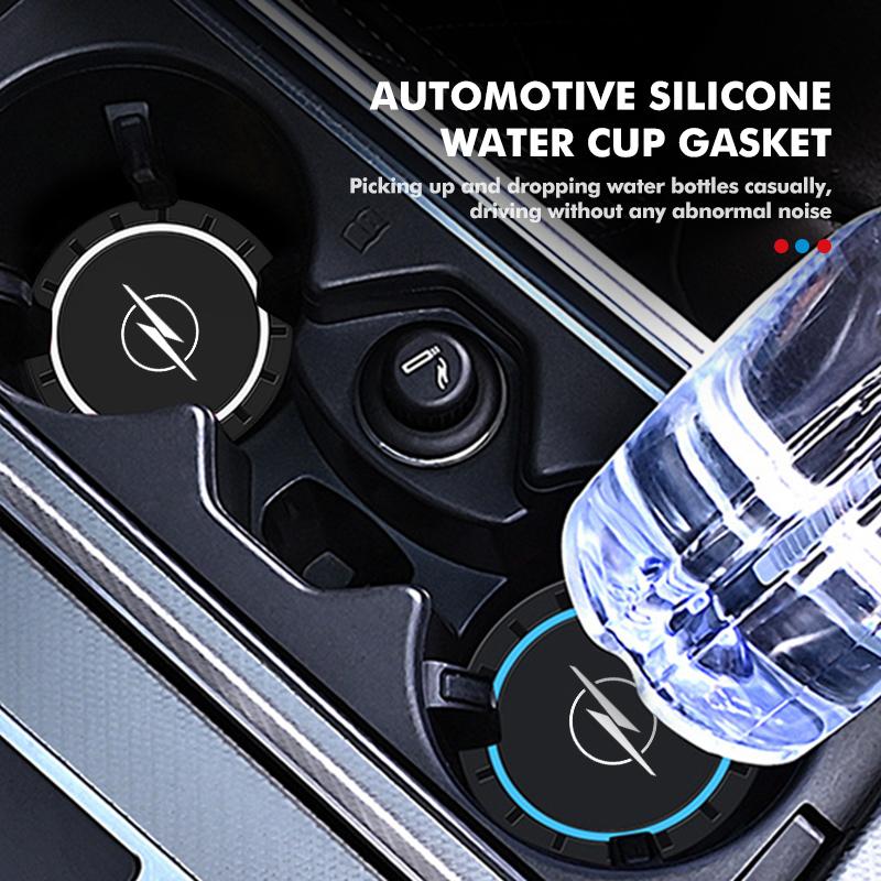 2pcs Silicone Car Cup Holder Anti Slip Pads Bottle Holder Mat Auto Accessories For Opel Corsa D Astra G H J K F Mokka C Zafira B BX8