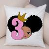 Cute Cartoon Girl Pillowcase Sofa Cushion Cover Home Children's Room Decoration