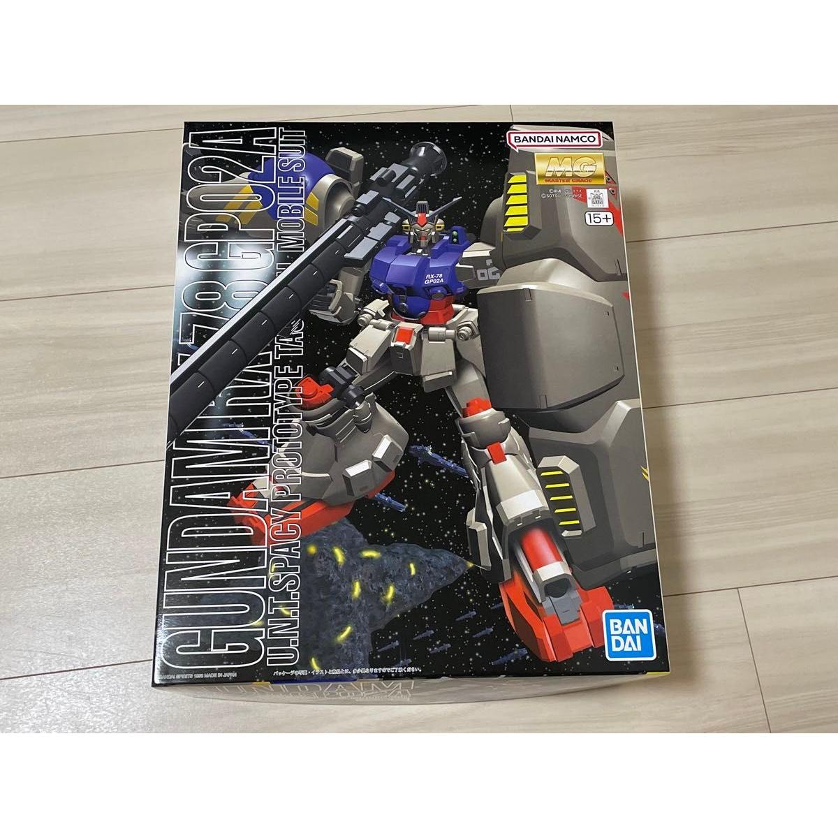 Used MG 1/100 Gundam Prototype Unit 2 RX-78 GP02A Physalis Mobile Suit Gundam 0083 New Unassembled Gunpla Bandai