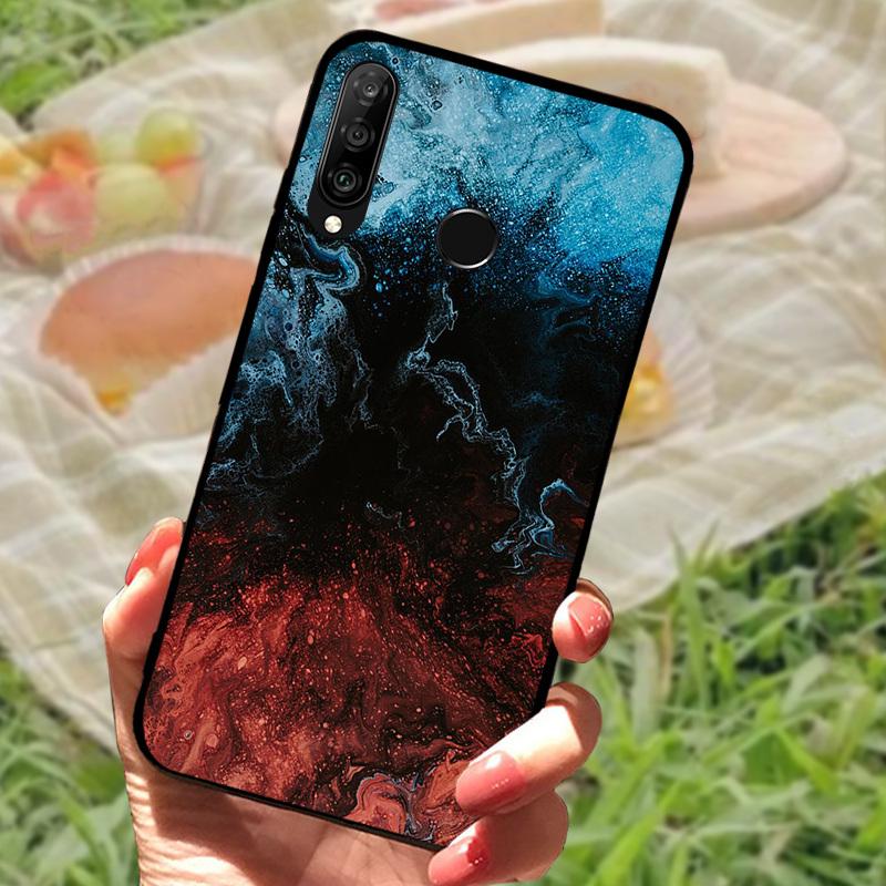 For Huawei P30 Lite Case P30Lite Cover Cute Fashion Cartoon Shockproof Silicone Cases For Huawei Nova 4e Fundas MAR-LX1A Shell