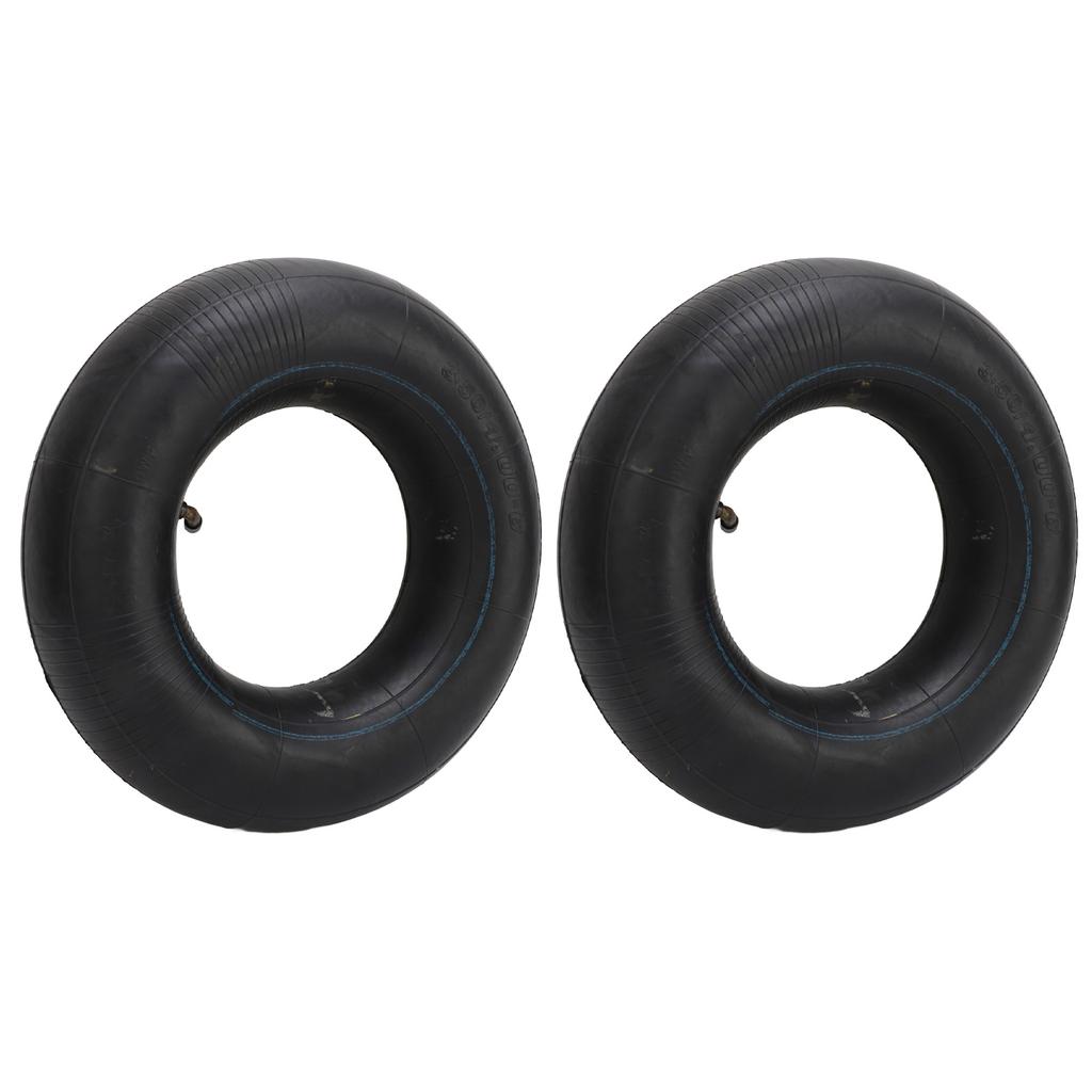 2PCS 3.50 4.00‑6 Tire with TR87 Bent Valve Stem Rubber for Wheelbarrows Go Kart ATV Snow Mowers Hand Trucks